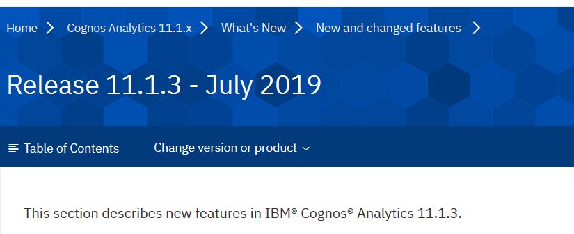 Cognos Analytics 11.1.3 Download verfügbar