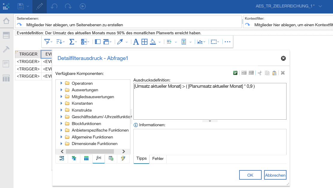 Apparo Trigger Manager Ereignisbasierte Reporterstellung